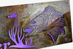 Custom Sign - 3D Framed Lighted - Deer & Walleye