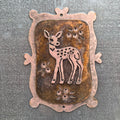 Woodland Fawn Copper Patina Metal Wall Art