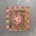 Cottage Hen Copper Patina Metal Wall Art