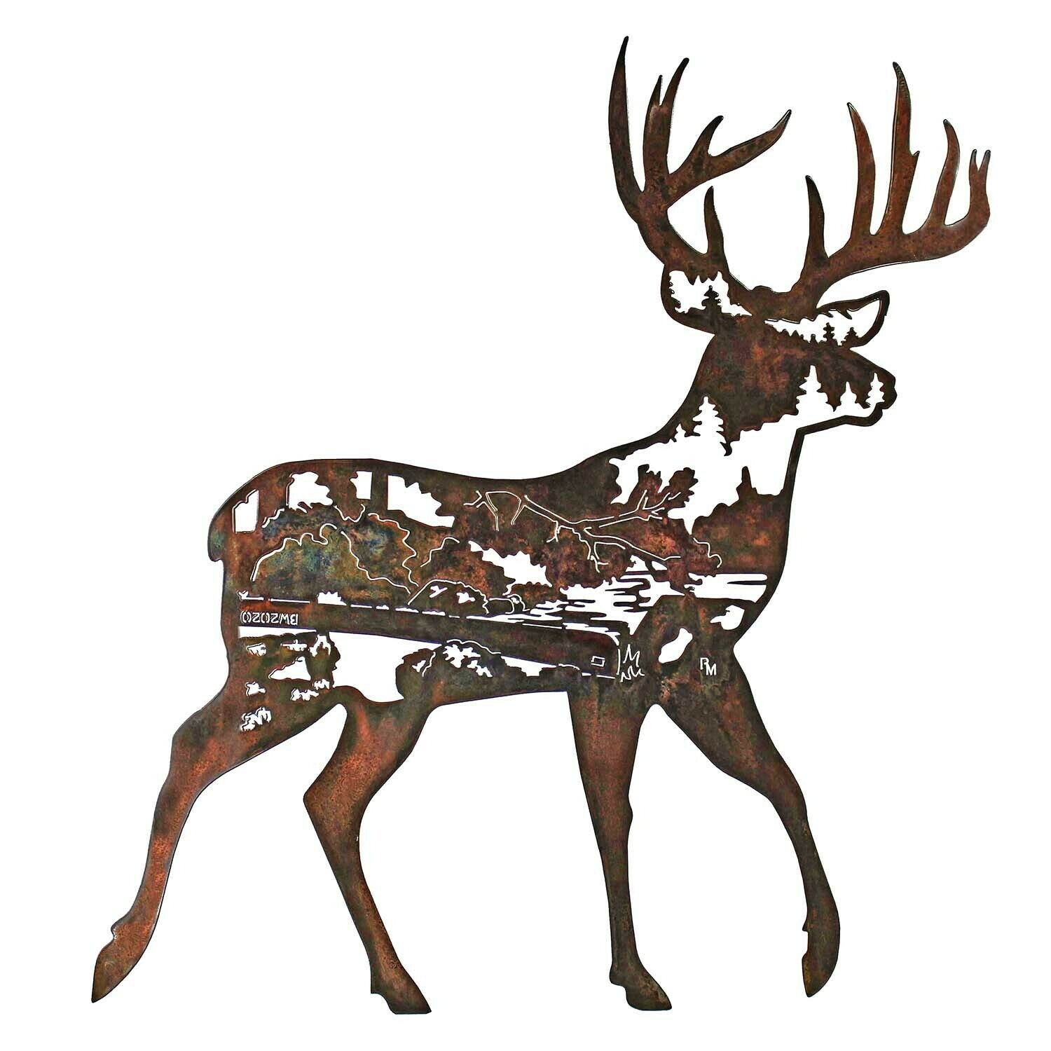 Buck w/ Boundary Waters Scene
