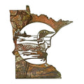 Handmade Metal Loon Minnesota Sign for Cabin Wall Loon Lovers and Nature Inspired Home Decor