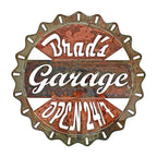 Custom Bottle Cap Sign w/ Name
