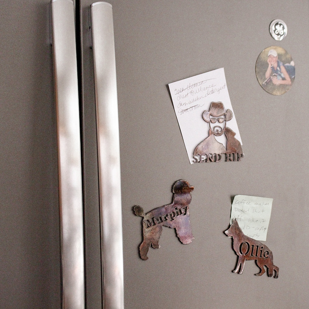 Custom Dog Magnet w/ Name (Cut In)