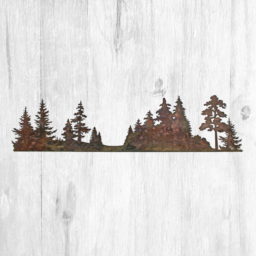 35" x 6" Tree Scene