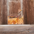 Copper Patina Loon Key Hook for Cabin Entryway Loon Wall Art and Rustic Loon Decor