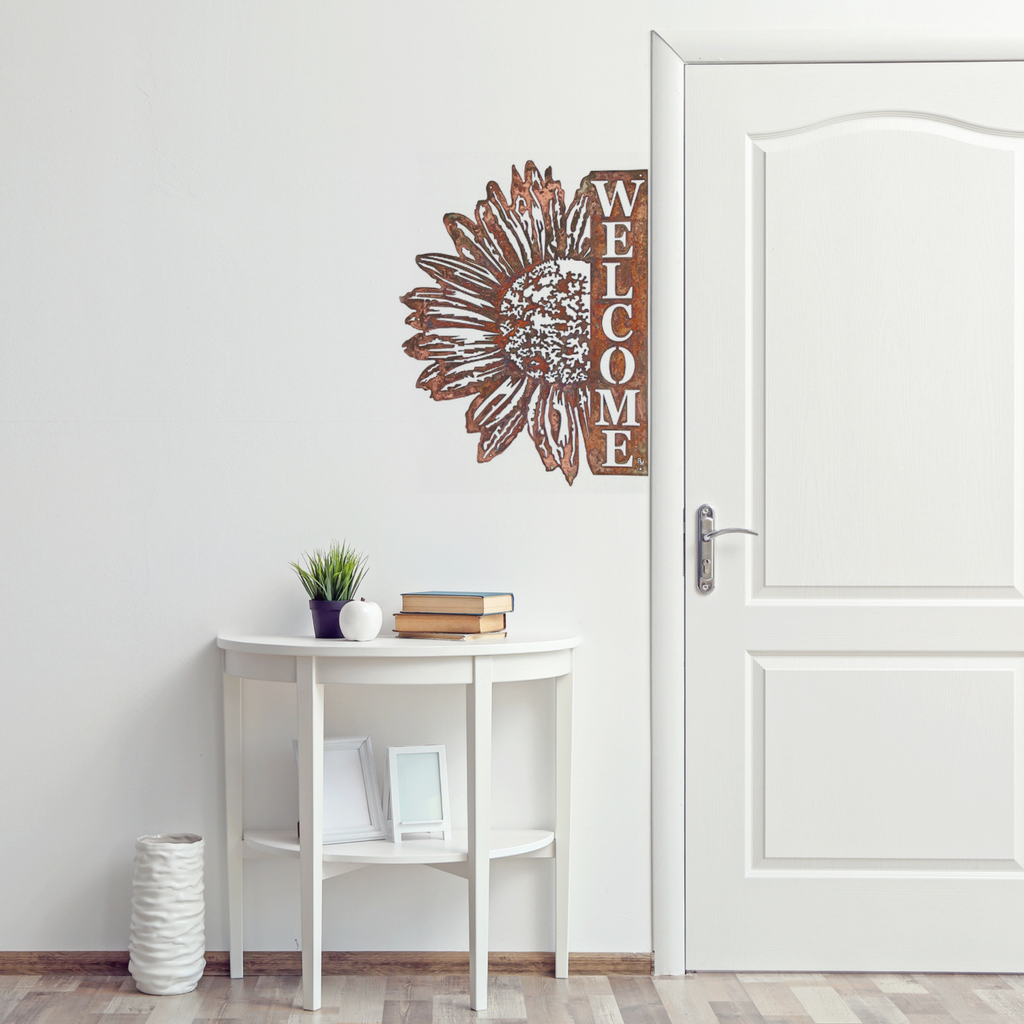 Welcome Sunflower - Vertical