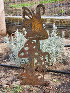 Large Mushroom Gnome Stake