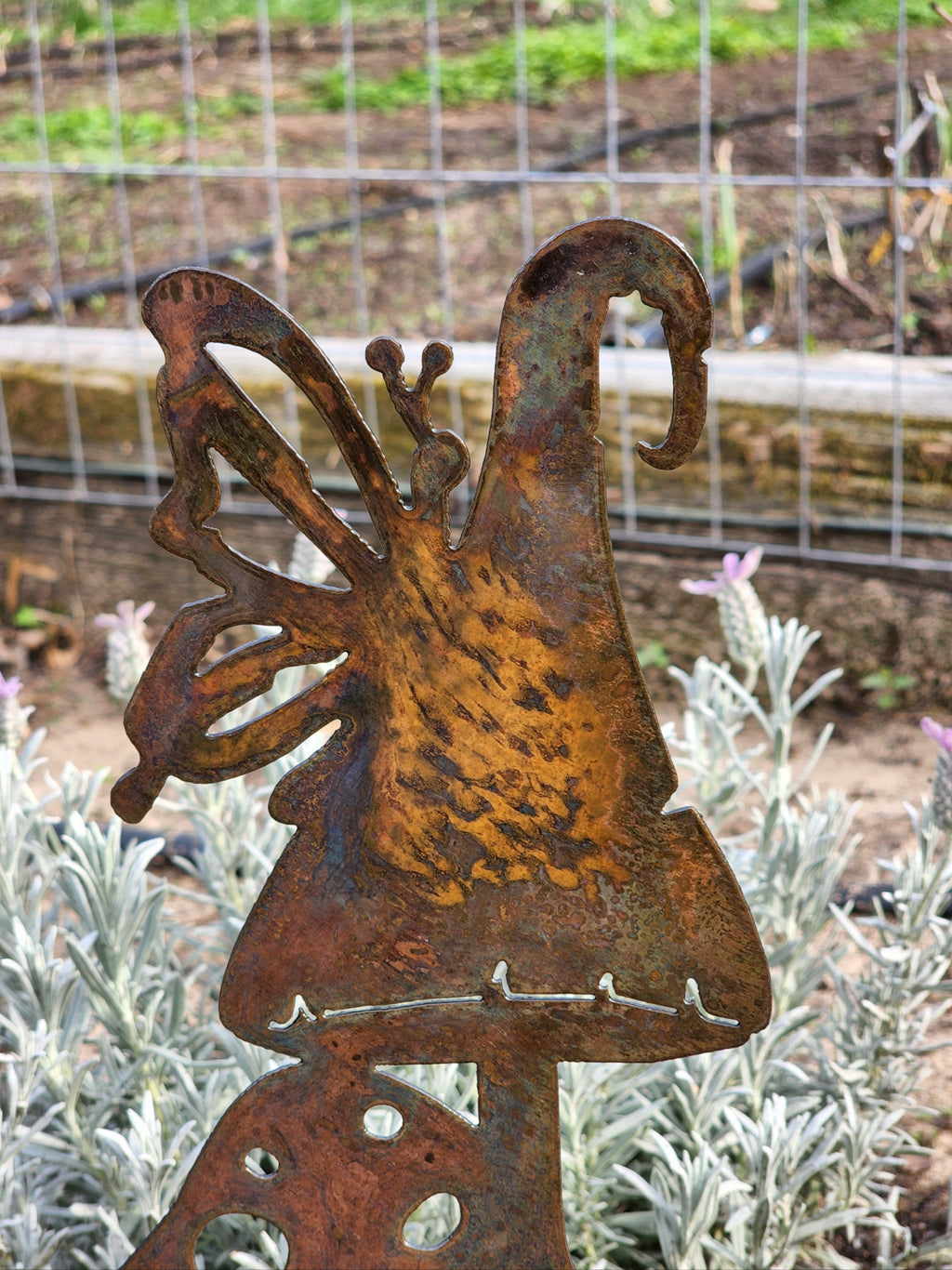 Large Mushroom Gnome Stake