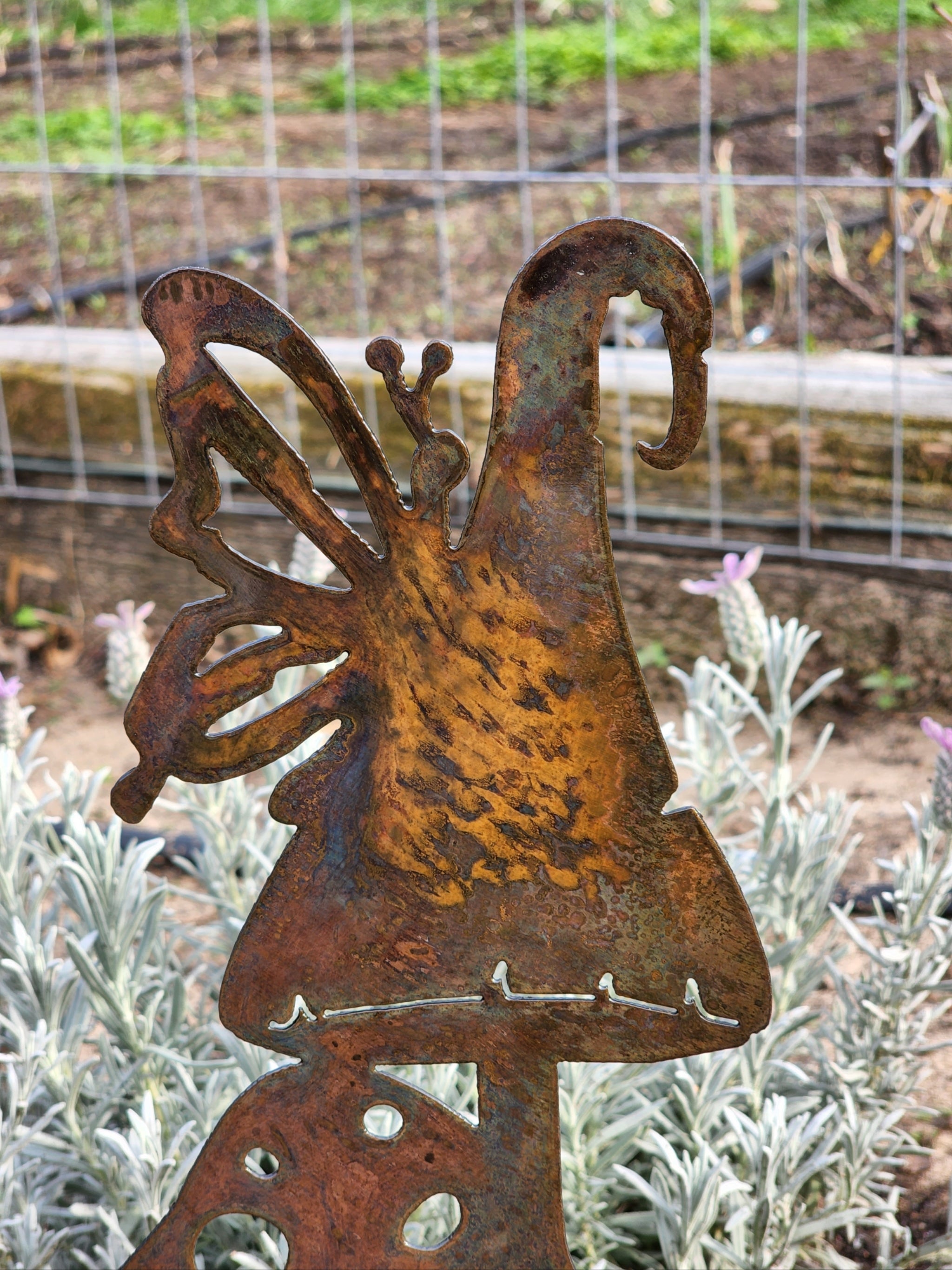 Large Mushroom Gnome Stake