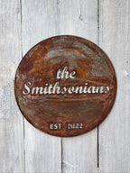 Last Name Sign w/ Est. Date