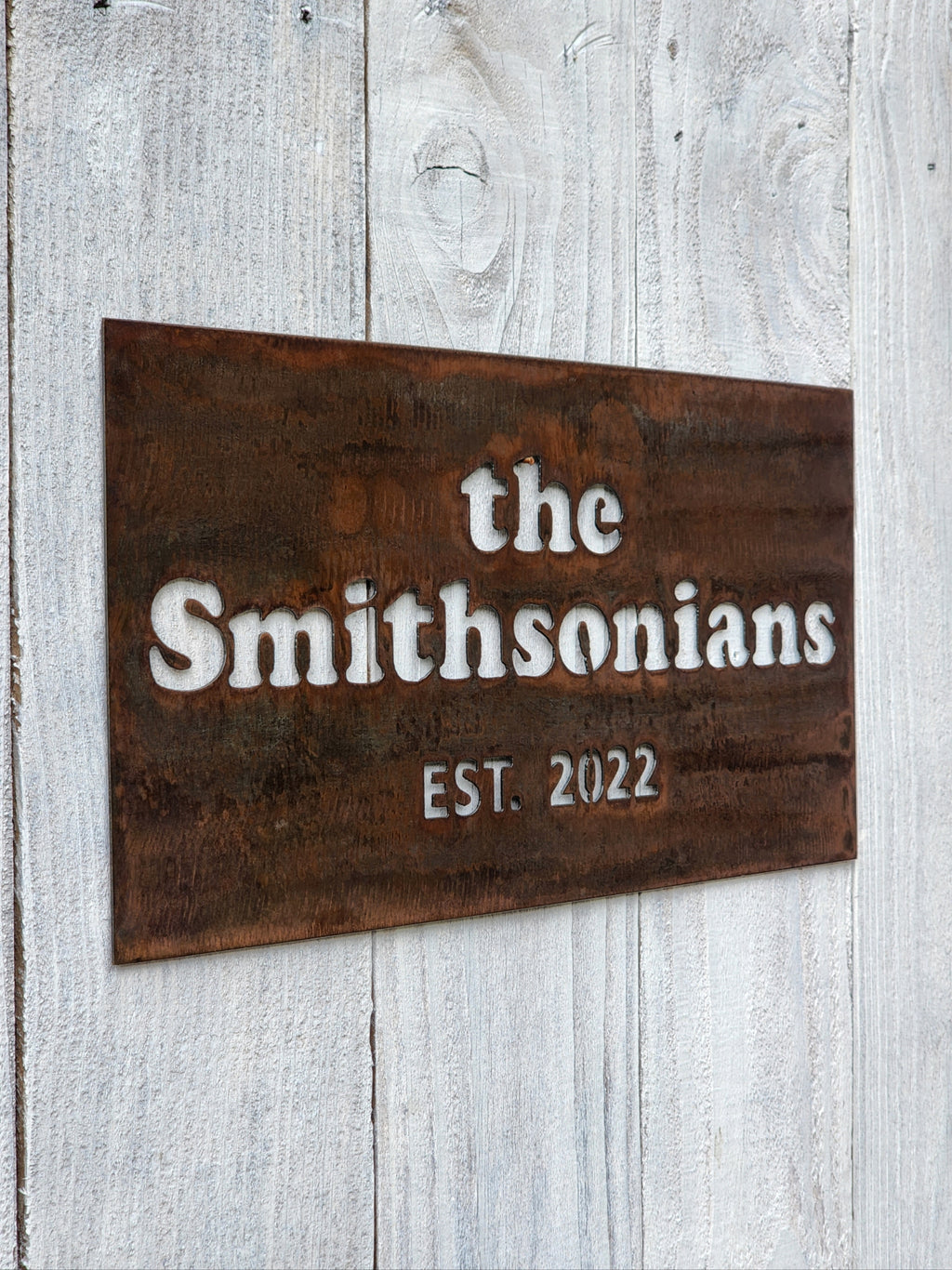 Last Name Sign w/ Est. Date