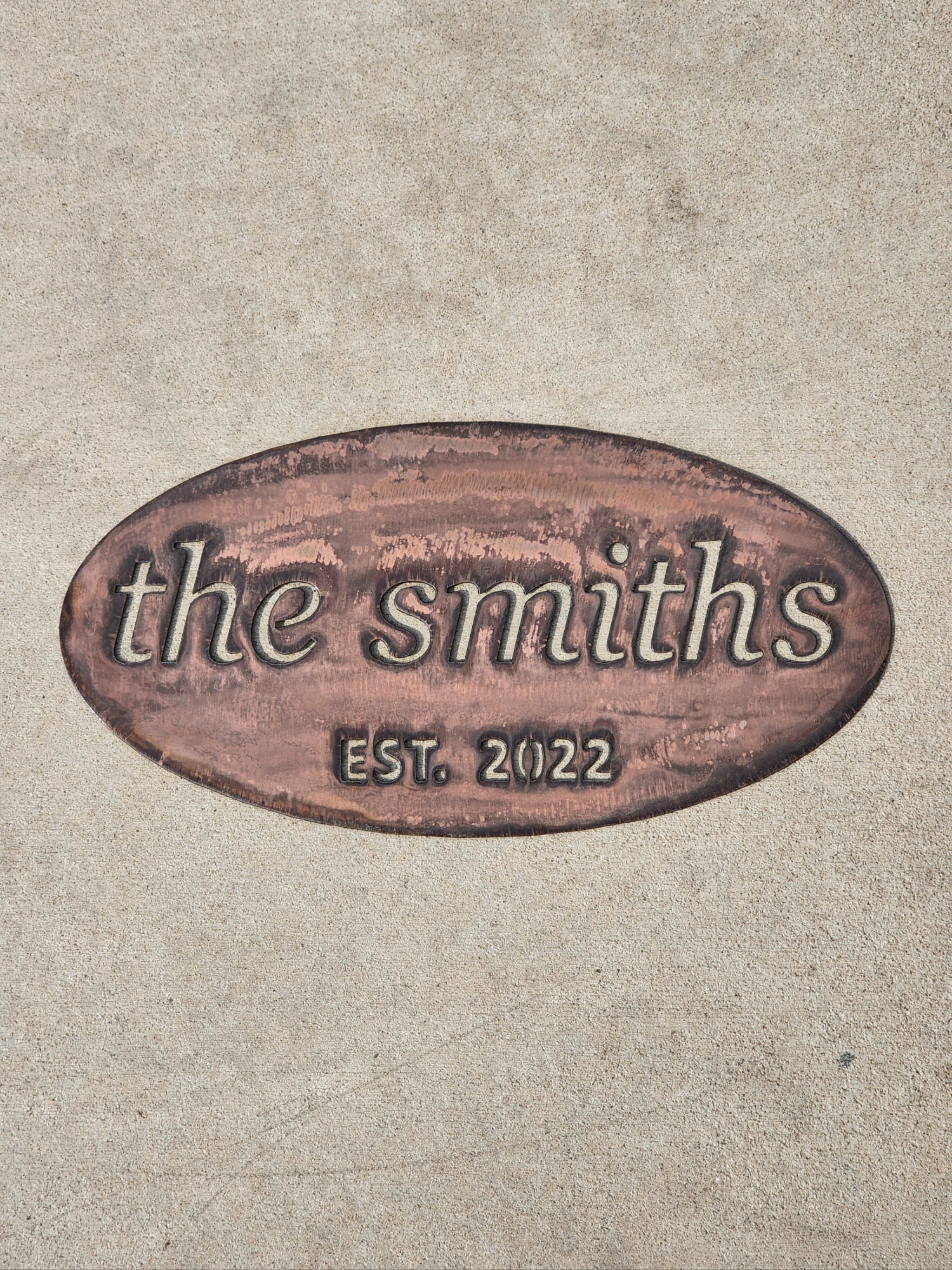 Last Name Sign w/ Est. Date