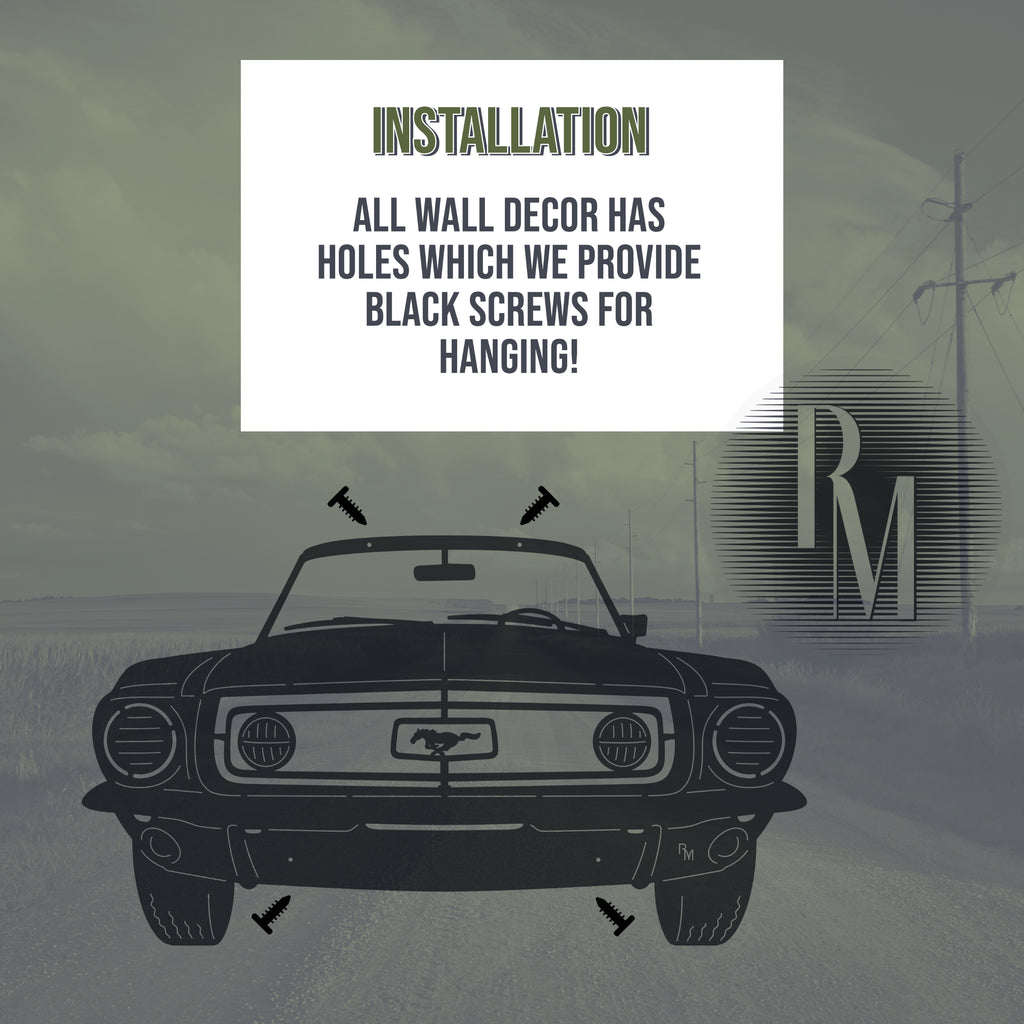 68 Mustang Wall Art