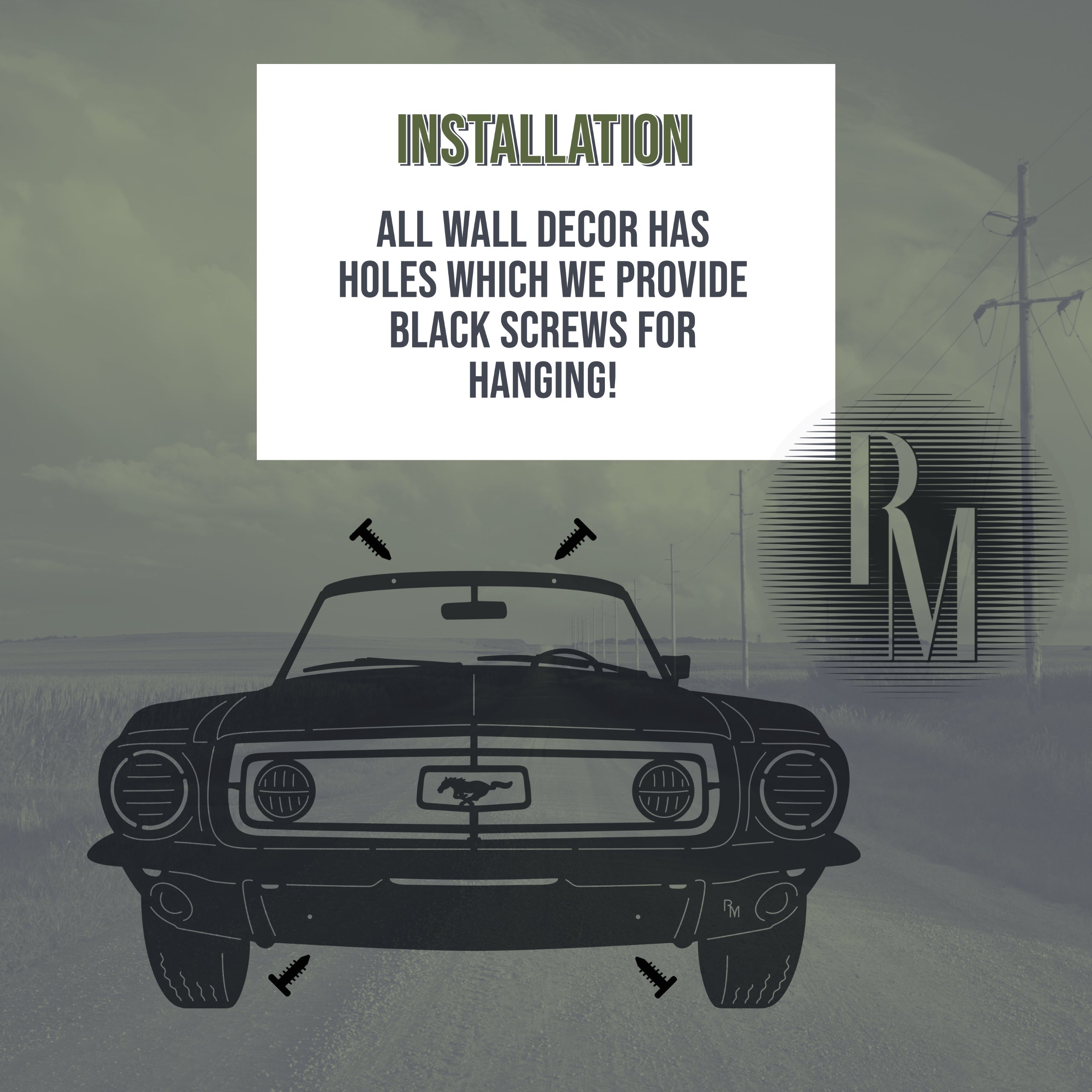 68 Mustang Wall Art