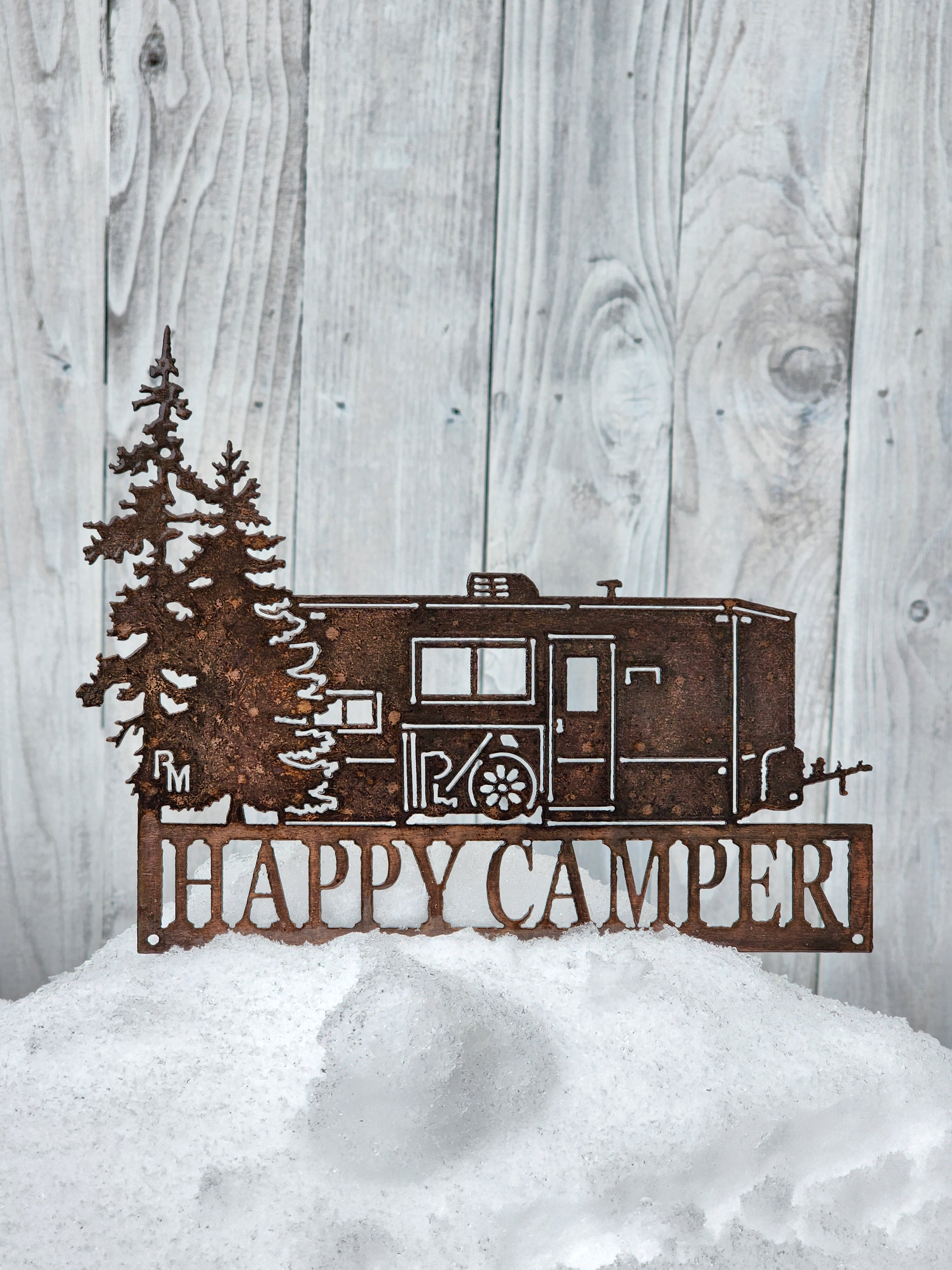 Happy Camper Fish House Sign