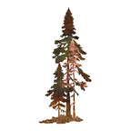 3D Pine Tree Trio