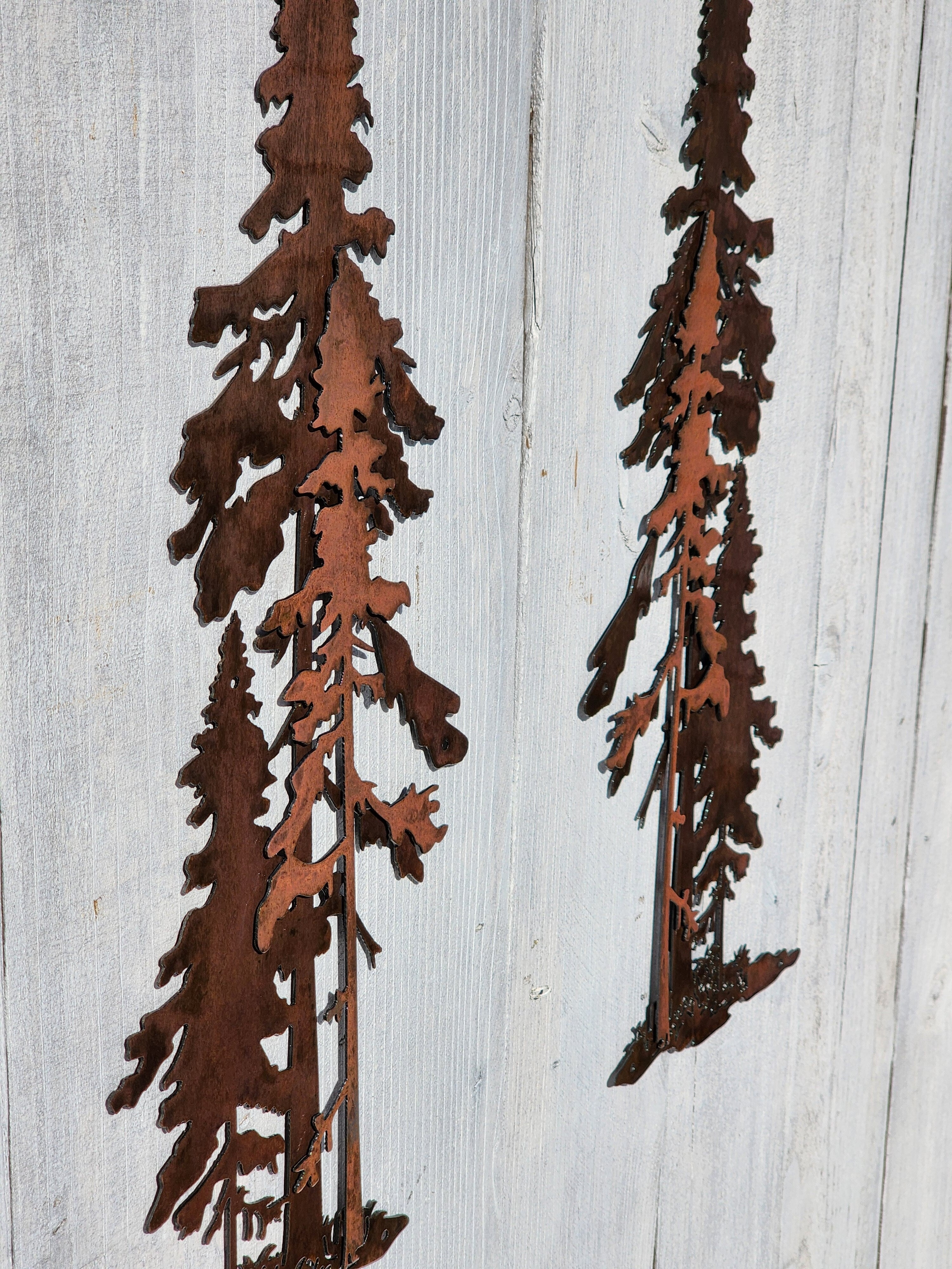3D Pine Tree Trio