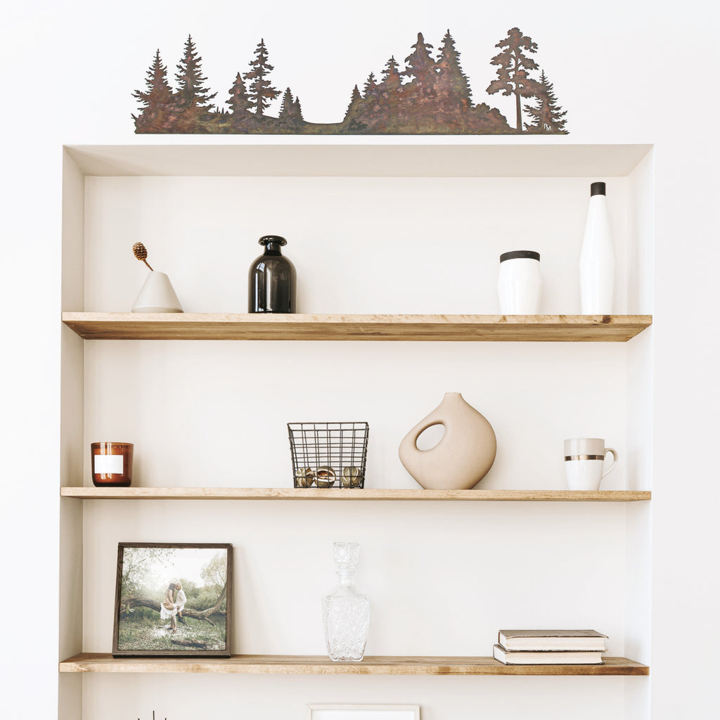 35" x 9" Tree Scene