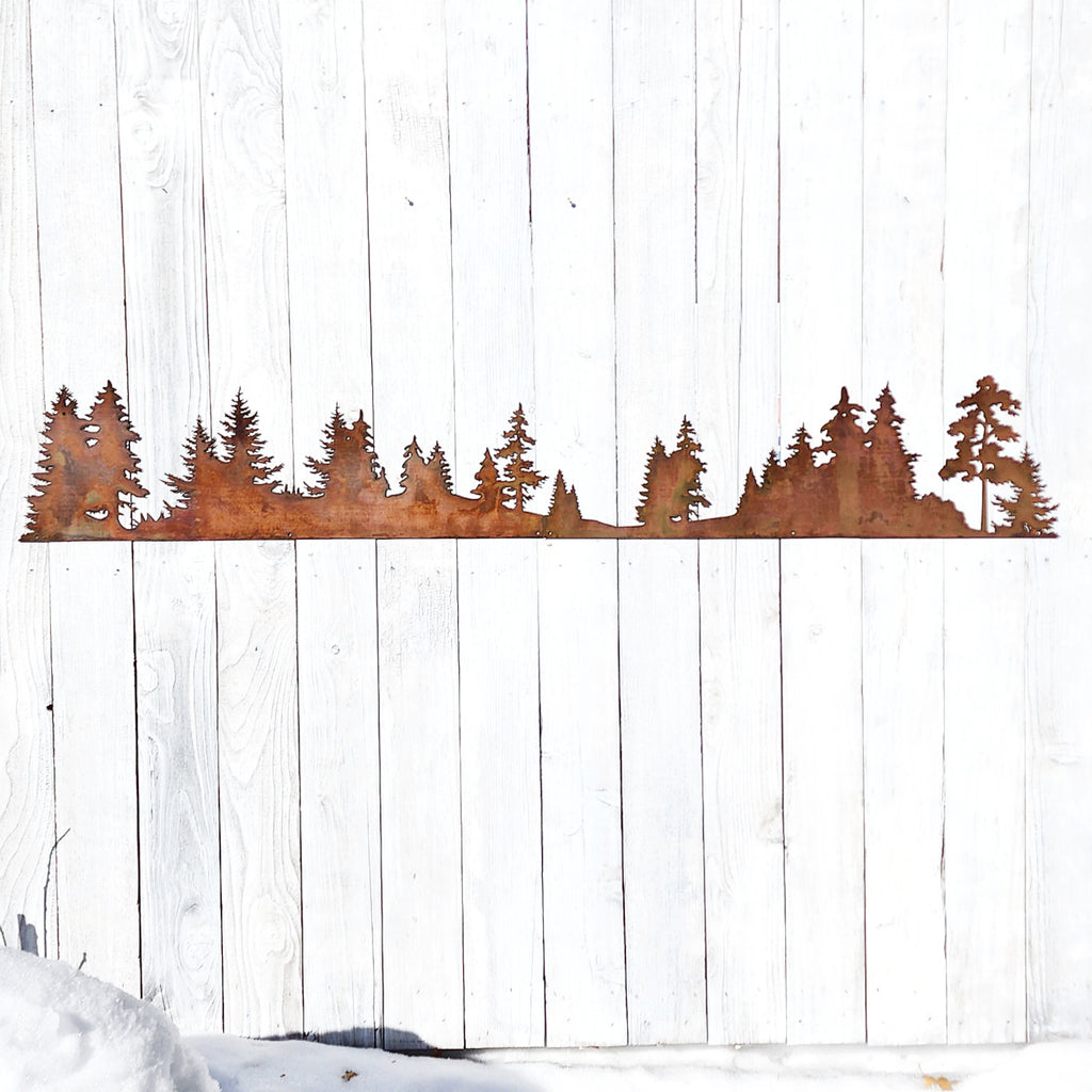70" x 11" Tree Scene