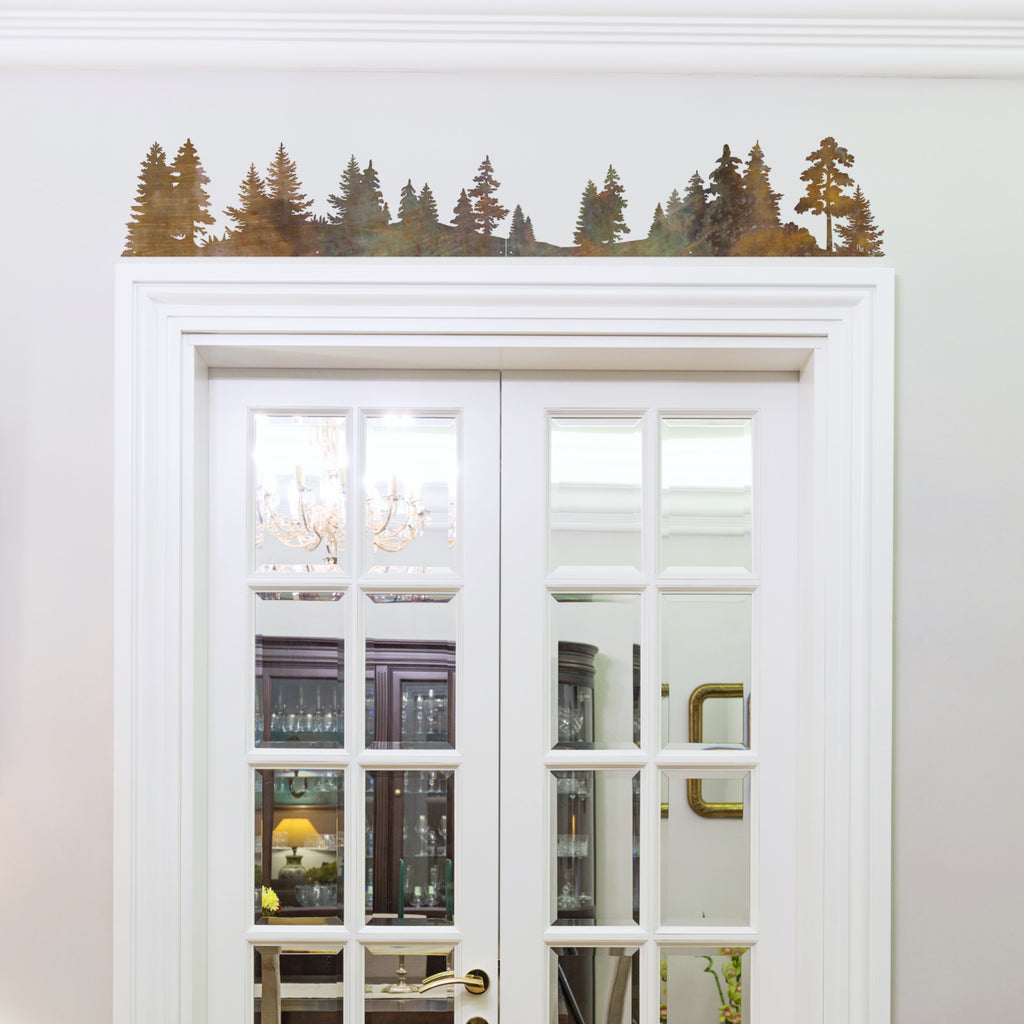 70" x 11" Tree Scene