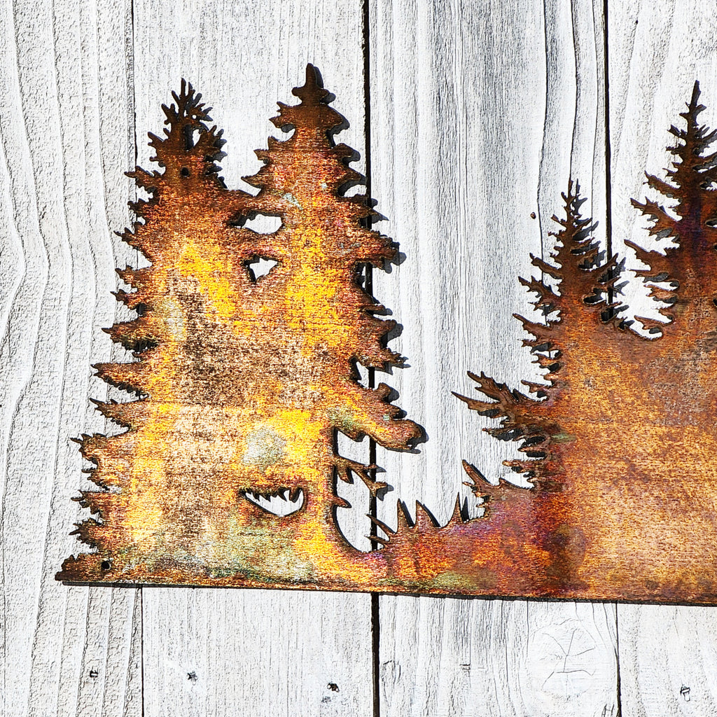 70" x 11" Tree Scene