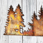 70" x 11" Tree Scene