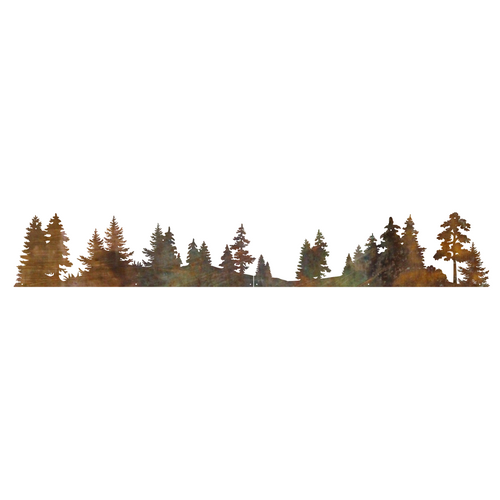 70" x 11" Tree Scene