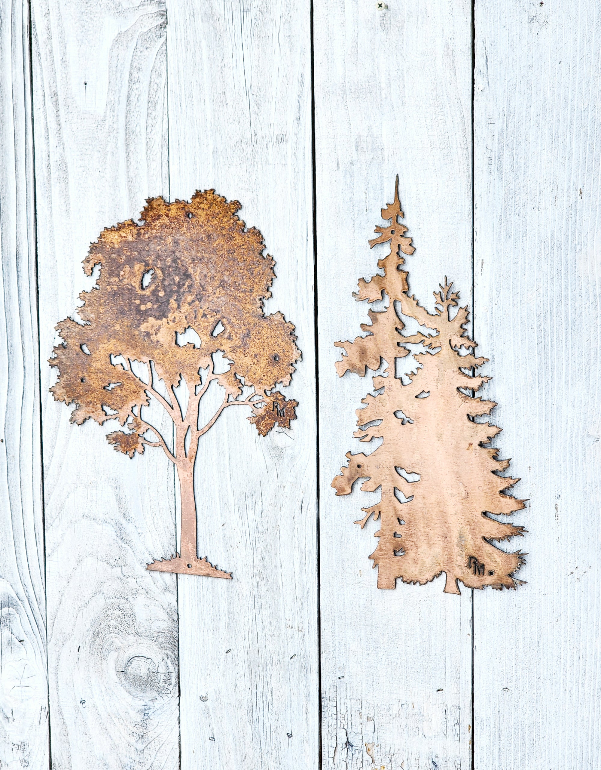 Maple & Evergreen Tree Set