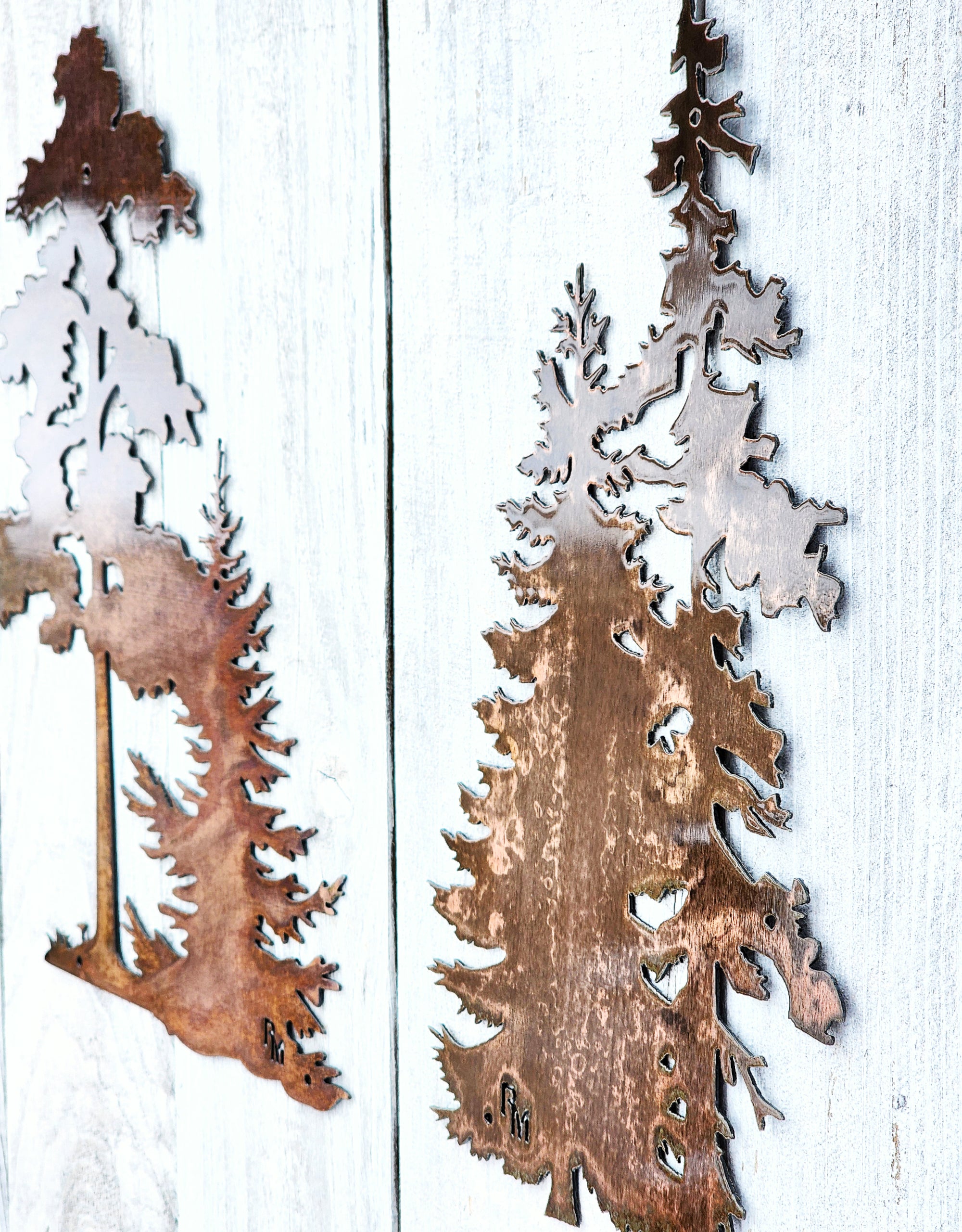 Oak & Evergreen Tree Set