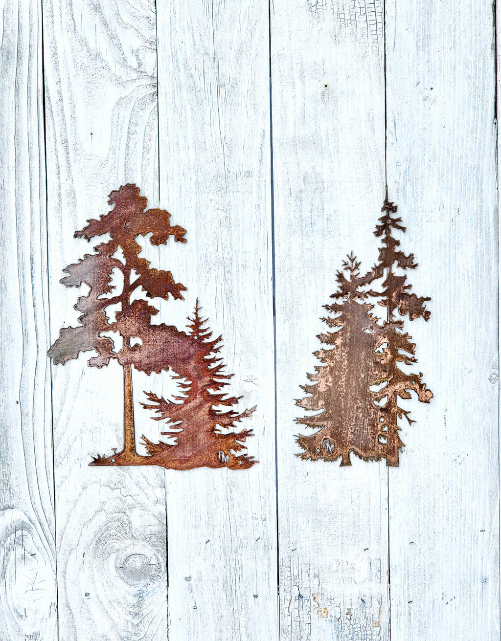 Oak & Evergreen Tree Set