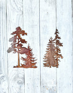 Oak & Evergreen Tree Set