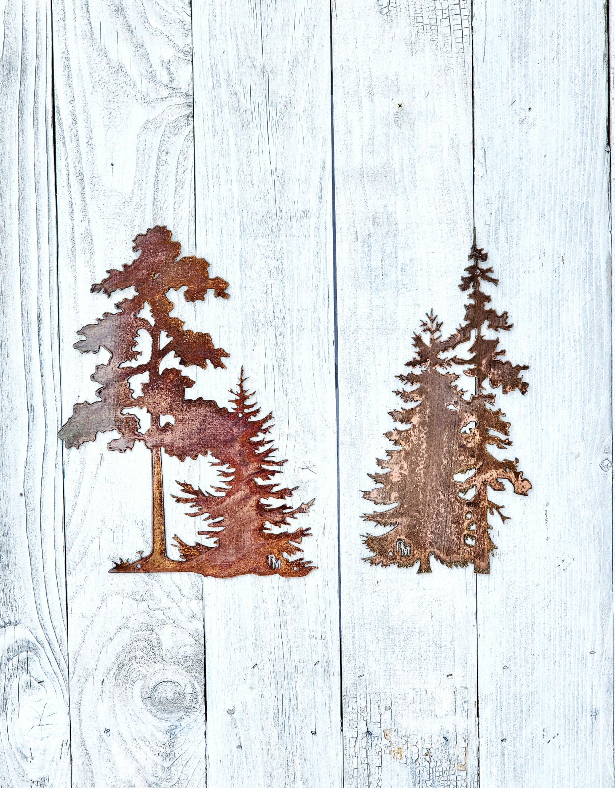 Oak & Evergreen Tree Set