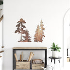 Oak & Evergreen Tree Set