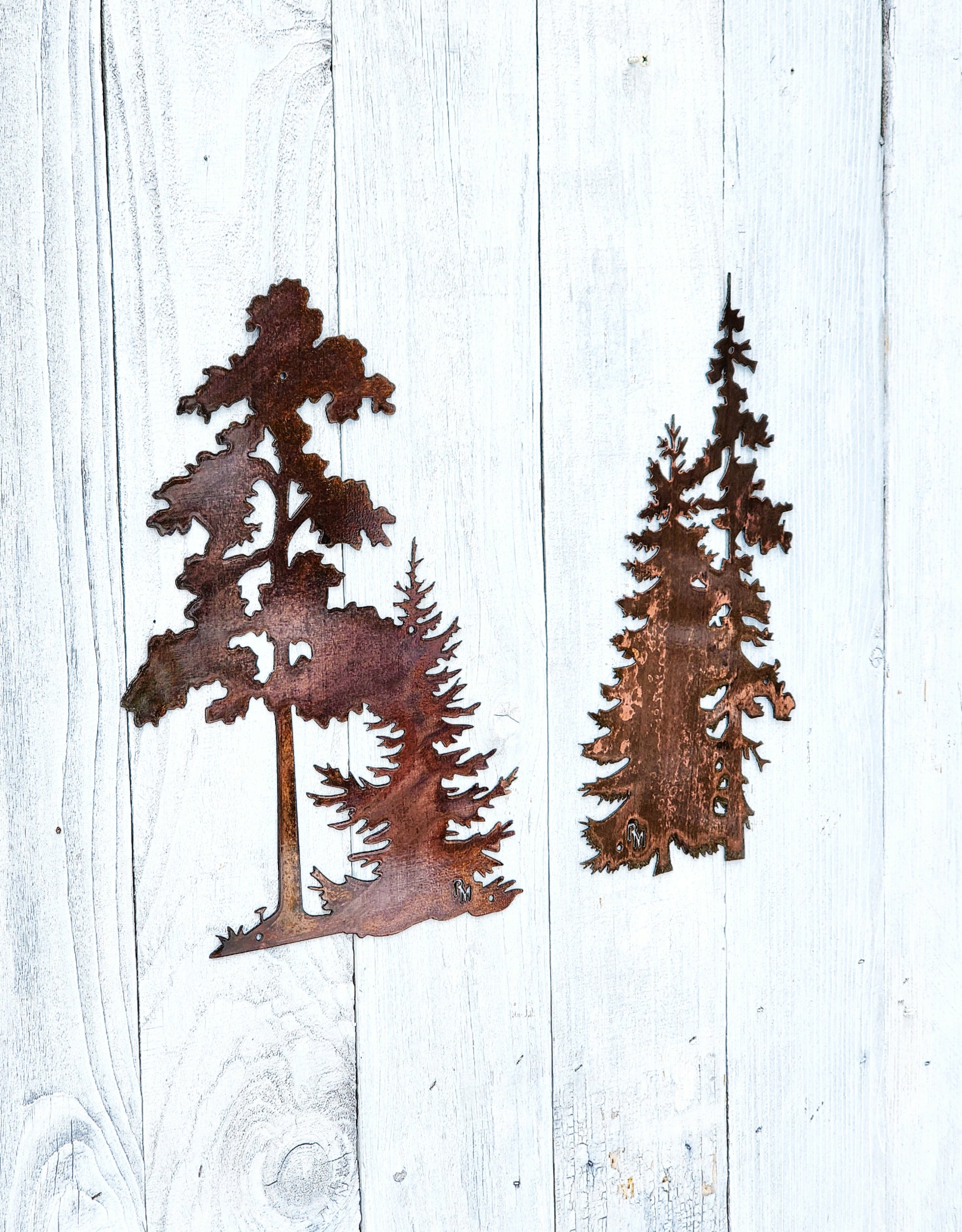 Oak & Evergreen Tree Set