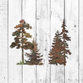 Oak & Evergreen Tree Set