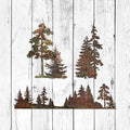 Oak, Evergreen, & Tree Scene Set