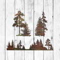 Oak, Evergreen, & Tree Scene Set