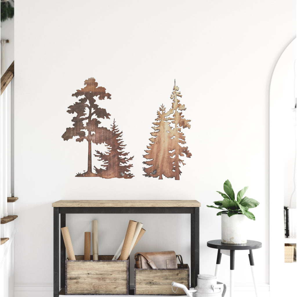Oak, Evergreen, & Tree Scene Set