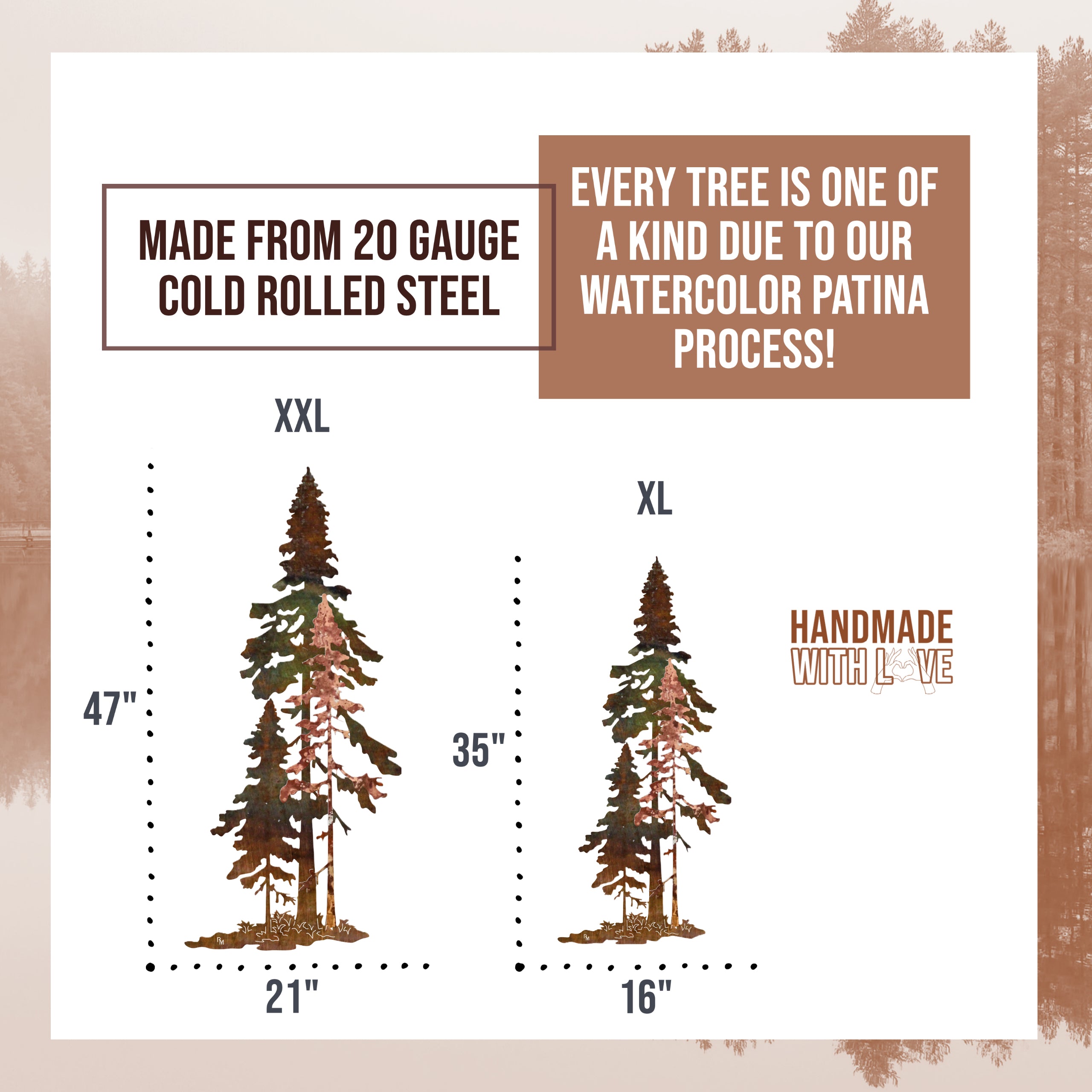 XXL 3D Pine Trio