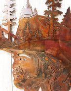 Manly Cowboy Hat w/ Nature Scene - Super Sale