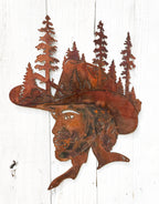 Manly Cowboy Hat w/ Nature Scene - Super Sale