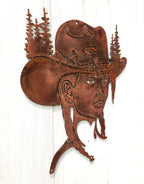 Girly Cowboy Hat w/ Fish & Nature Scene - Super Sale