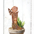 Smiley Cowboy Boot Stake