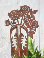 Rose Cowboy Boot Stake
