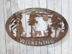 Last Name Deer Sign w/ Est. Date