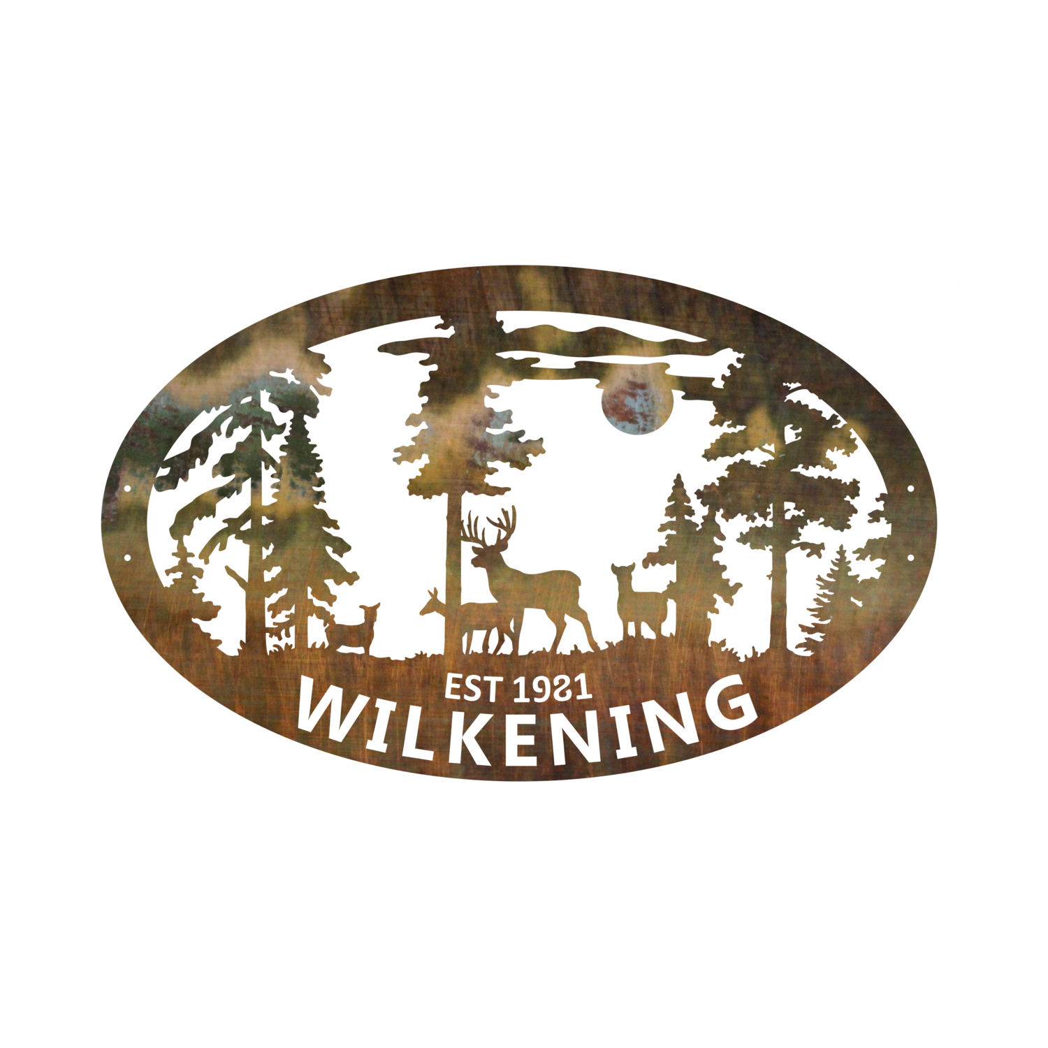 Last Name Deer Sign w/ Est. Date