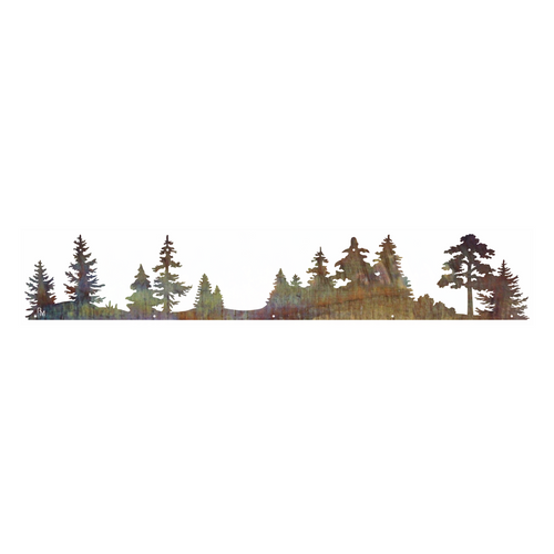 35" x 6" Tree Scene