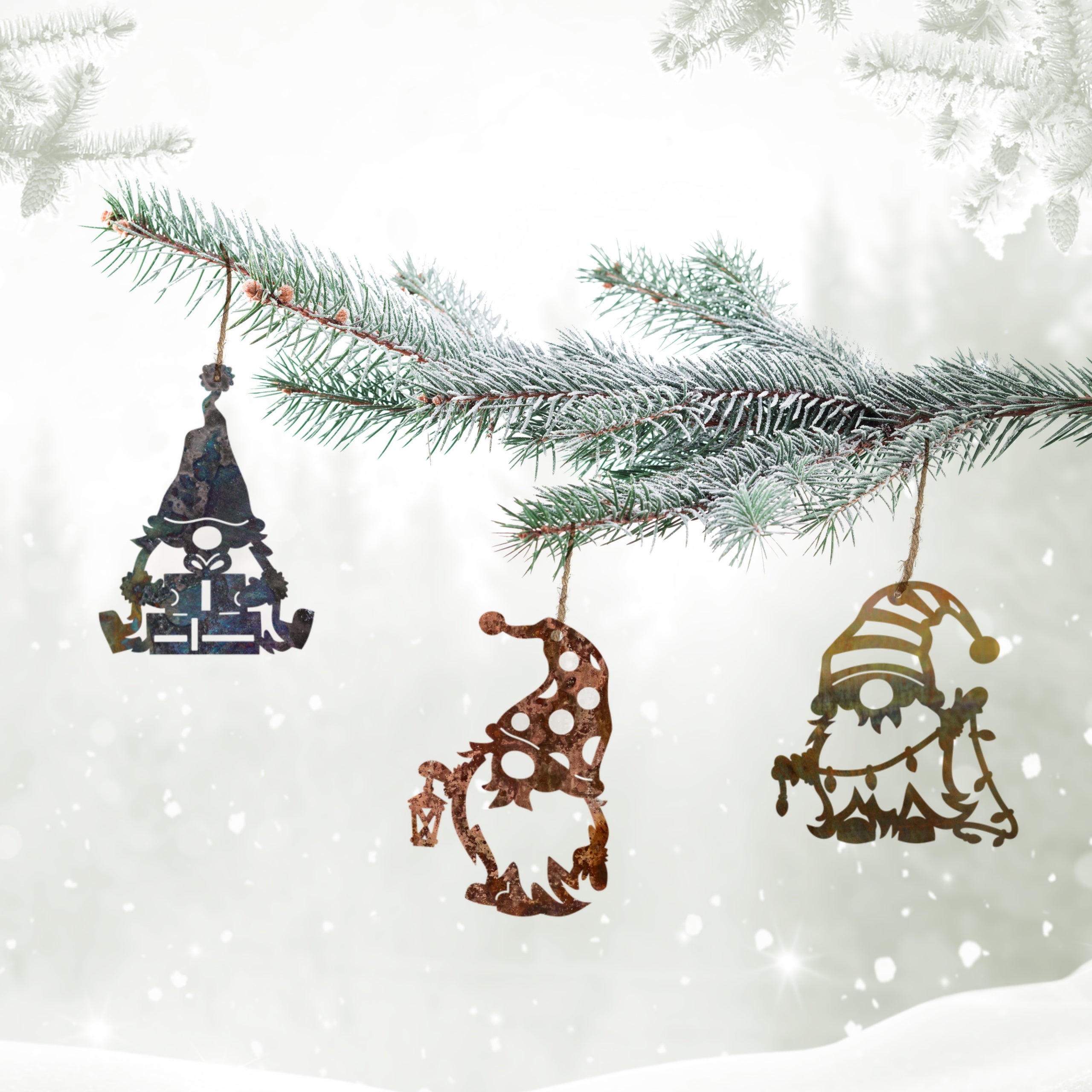 Xmas Gnome Ornament Set