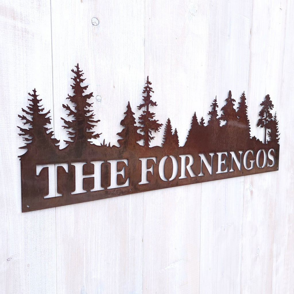 Custom Name Tree Scene Sign