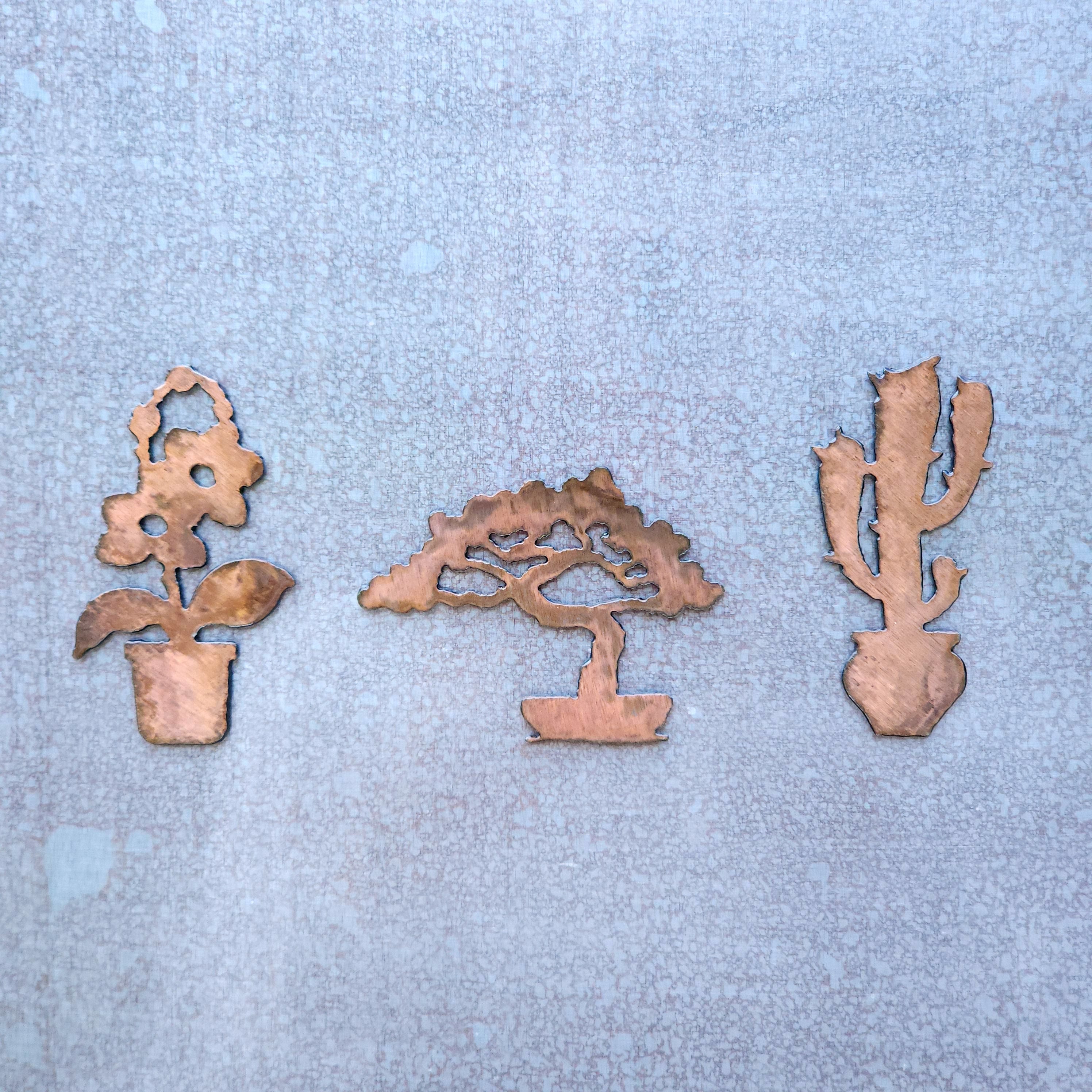 Potted Plants Magnet Set
